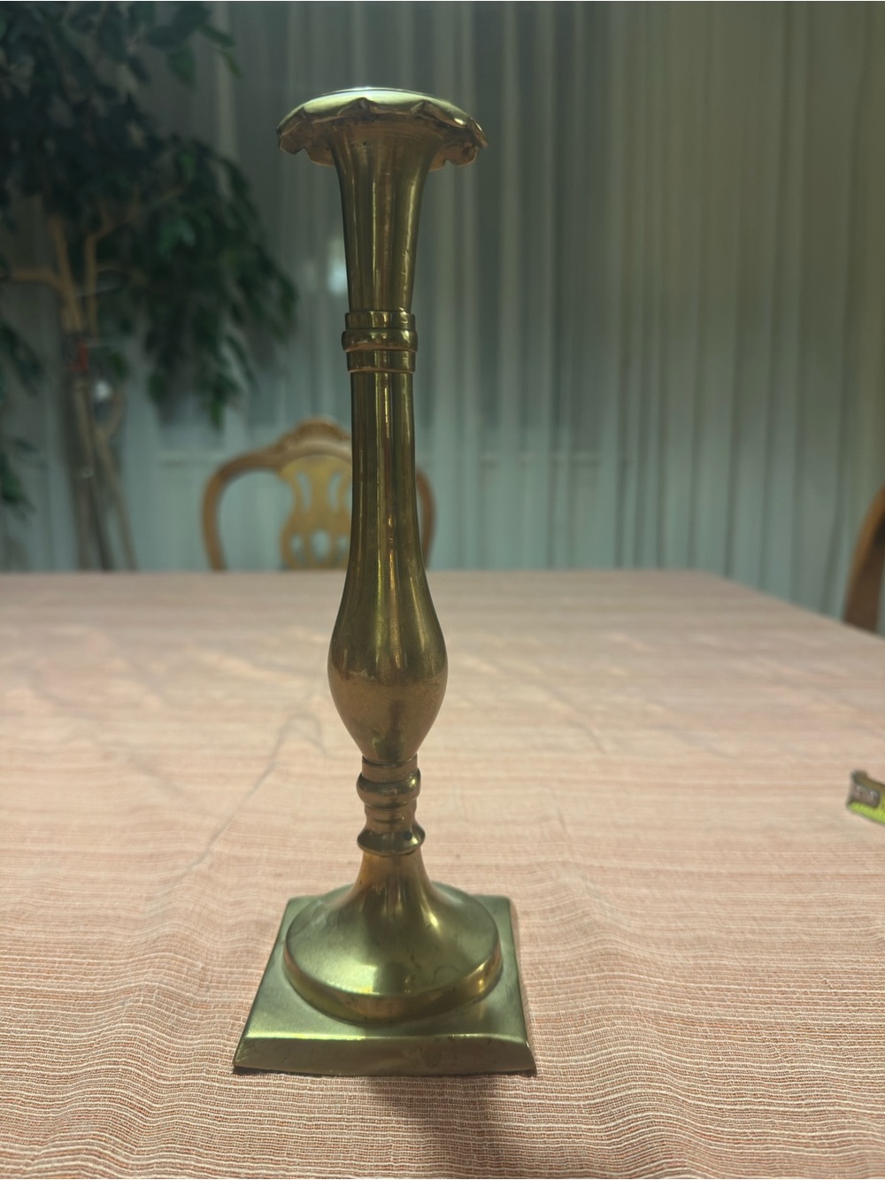 Brass Candlestick Holder - Classic Gold Finish